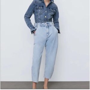 Zara High Waisted Paperback Jeans